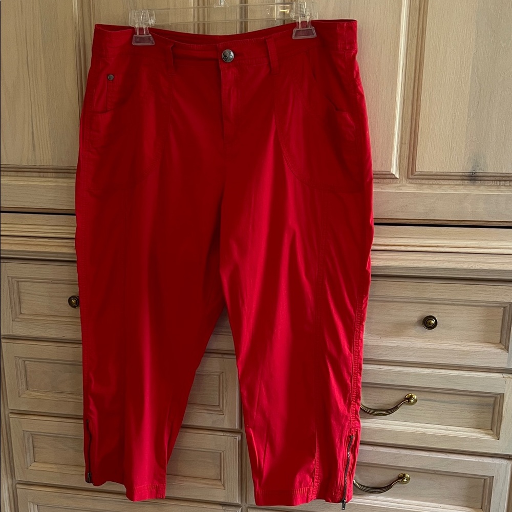 Style & Co. Bright Red Capris
